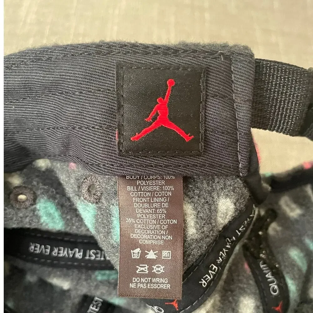 Jordan Sport DNA AW84 Unisex OS Black Fleece 5 Panel Cap